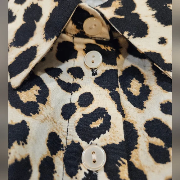 Anthropologie Exquise Tobie Animal Print Maxi Dress Pockets - Picture 8 of 15